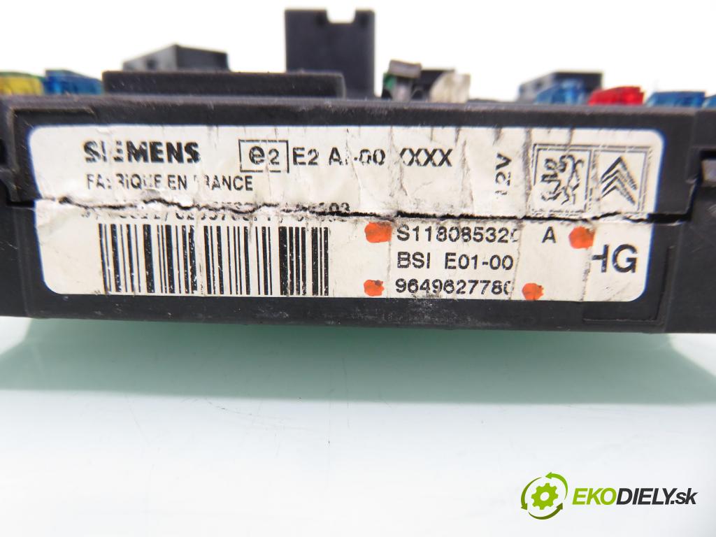 CITROEN XSARA PICASSO (N68) MINIVAN 2003 66,00 2.0 HDi 8V 90 - RHY 1997,00 MODUL BSI S118085320 ; 9649627780