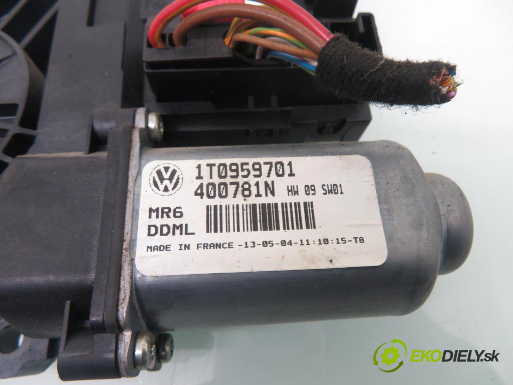 VW CADDY III Furgon (2KA, 2KH, 2CA, 2CH) FURGON 2004 51,00 2.0 SDI - BDJ 1968,00 motorek sťahovaní oken LP 1K0959793C ; 1T0959701