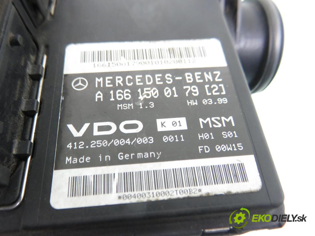 MERCEDES-BENZ KLASA A (W168) HB 2000 60,00 1.4 A 140 82 - M 166.940 1397,00 řídící jednotka motora A1661500179 ; A1661404600