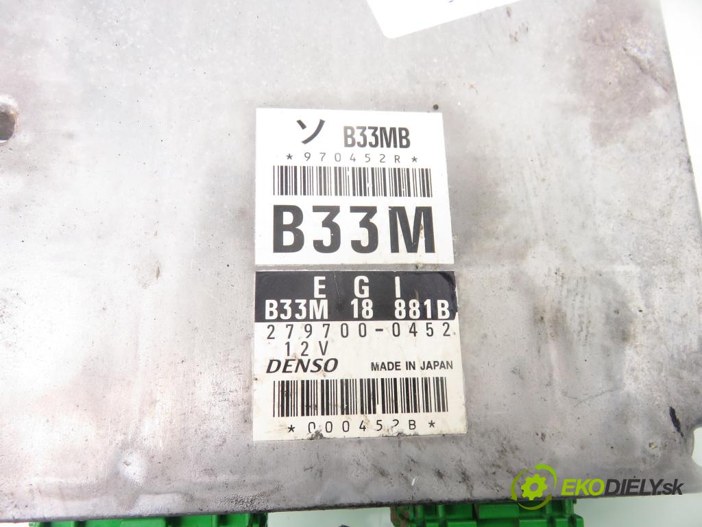 MAZDA DEMIO (DW) HB 1999 46,00 1.3 i 16V (DW3W) - B3 ME 1324,00 řídící jednotka motora 2797000452 ; B33M18881B
