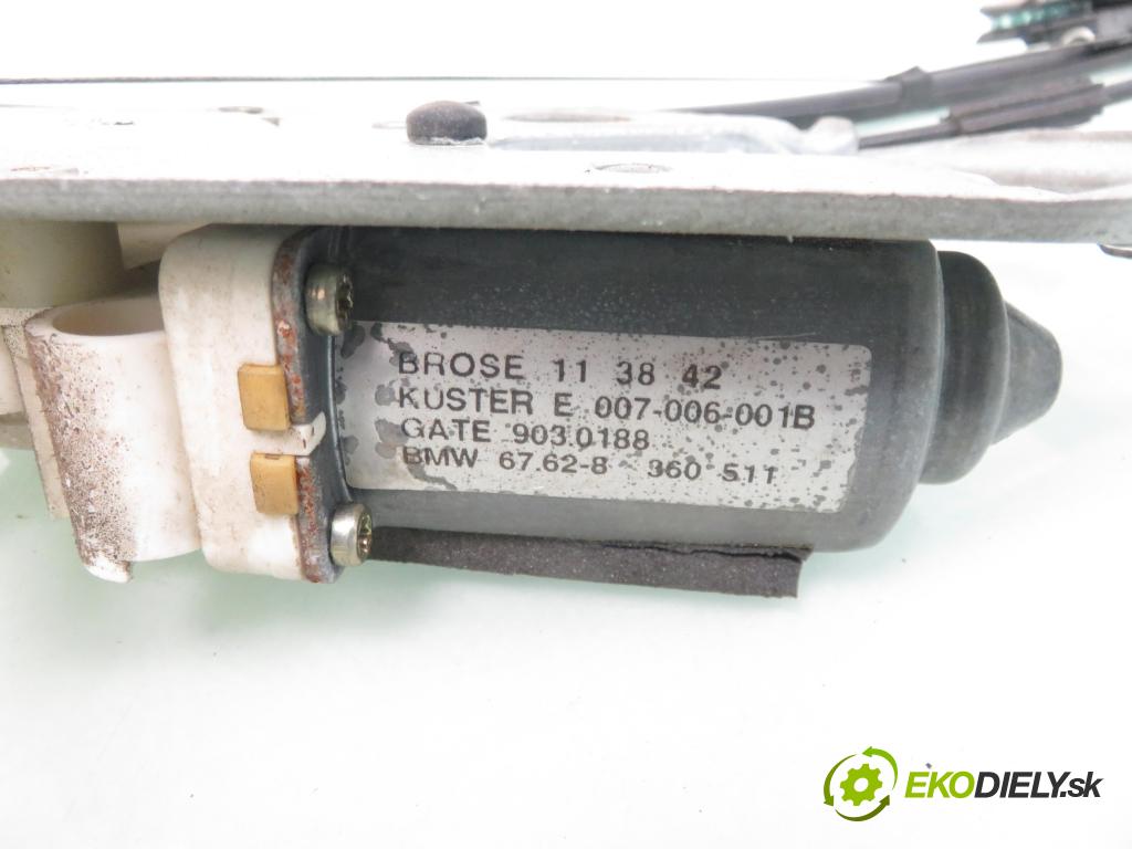 BMW 5 (E39) SEDAN 1999 110,00 520 i - 150 M52 B20 (206S4) 1991,00 mechanismus oken 67628360511 ; 9030188