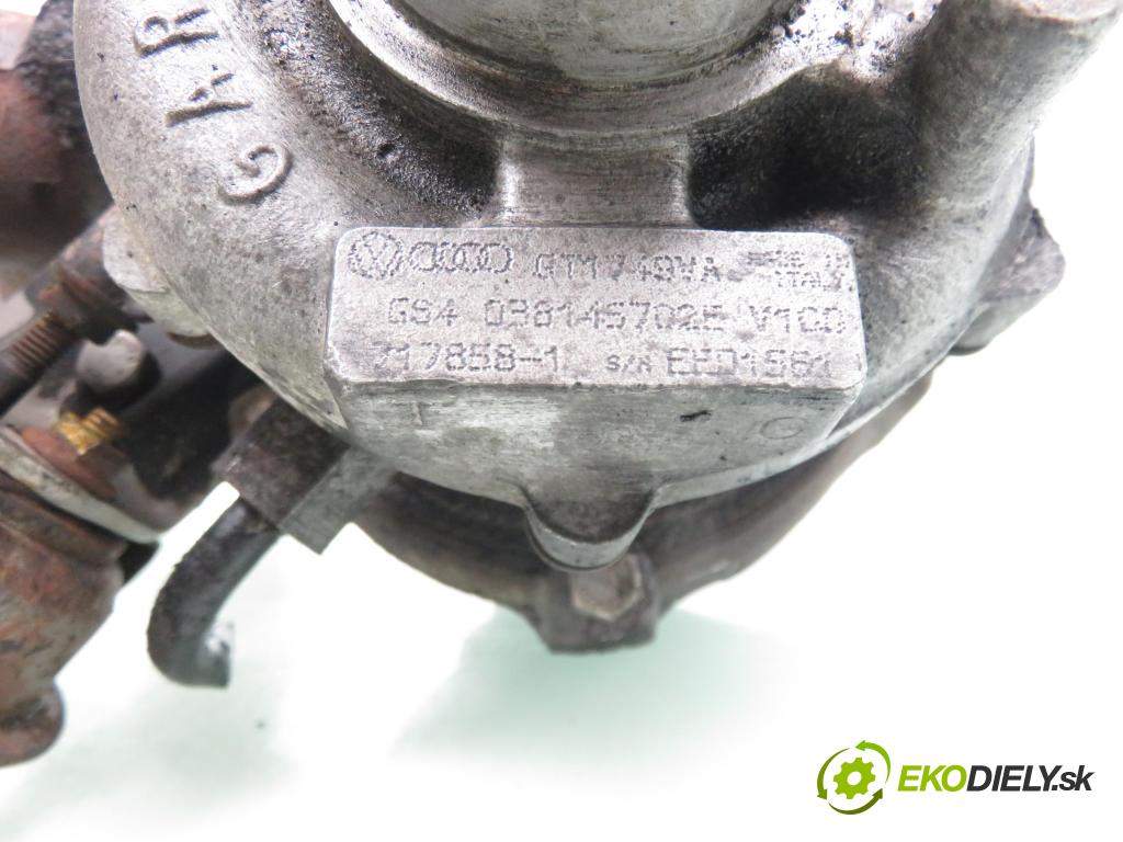 VW PASSAT B5.5 Variant (3B6) KOMBI 2001 96,00 1.9 TDI - AWX 1896,00 RYCHLONABÍJEČKA: 038145702E ; GT1749VA (Turbodúchadla (kompletní))