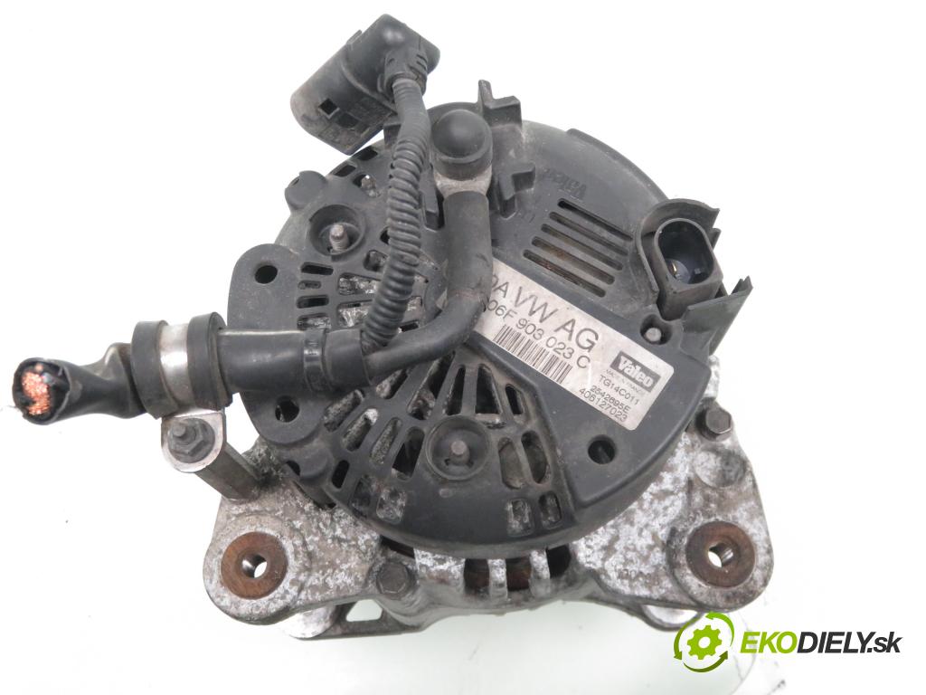 VW GOLF V (1K1) HB 2006 77,00 1.9 TDI - BXE 1896,00 Alternátor 06F903023C ; TG14C011 ; 2542695E (Alternátory)