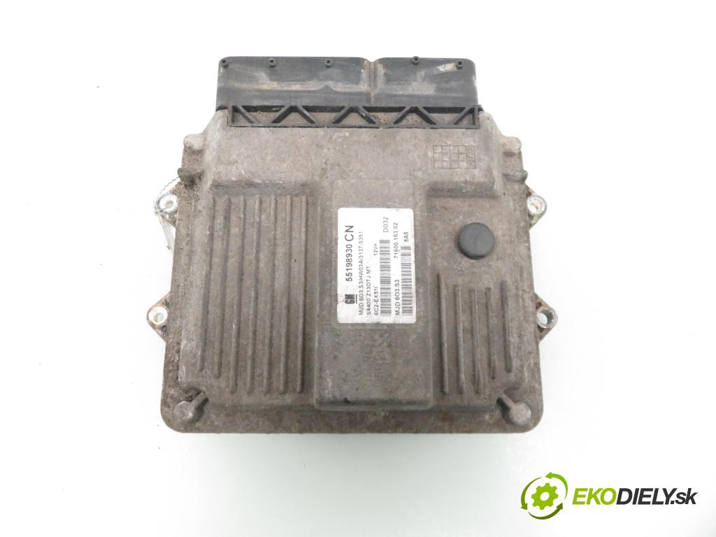 OPEL CORSA D Van VAN 2008 55,00 1.3 CDTI - A 13 DTC 1248,00 řídící jednotka motora 55198930 ; MJD603S3 ; 7160016302