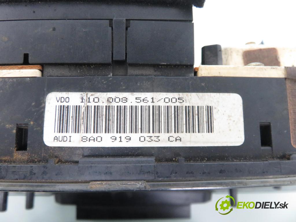 AUDI 80 (89, 89Q, 8A, B3) SEDAN 1988 66,00 1.8 S 90 (KE-Jetronic) - JN 1781,00 Prístrojovka elektrický 8A0919033CA ; 110008561005