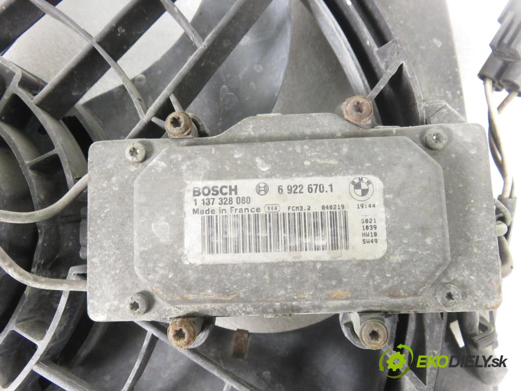 BMW 3 coupe (E46) COUPE 2004 110,00 320 Cd - M47 D20 (204D4) 1995,00 Ventilátor chladič vody 69226701 ; 1137328080 ; 0130303933