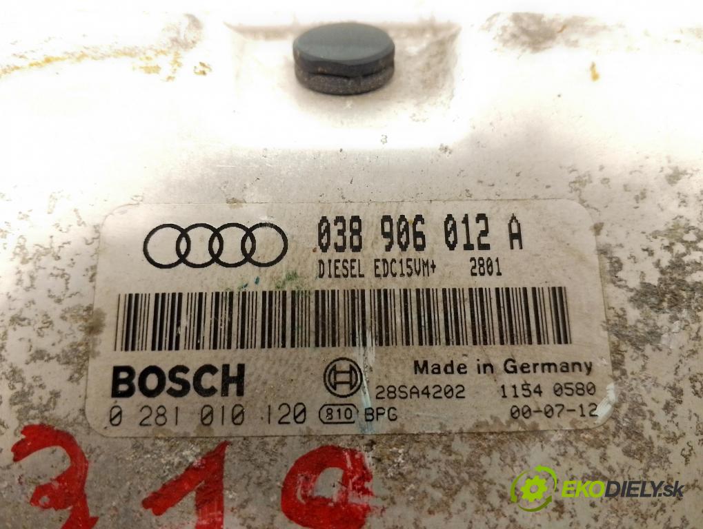 AUDI A3 (8L1) HB 1999 81,00 1.9 TDI 110 - AHF 1896,00 Riadiaca jednotka Motor 038906012A ; 0281010120