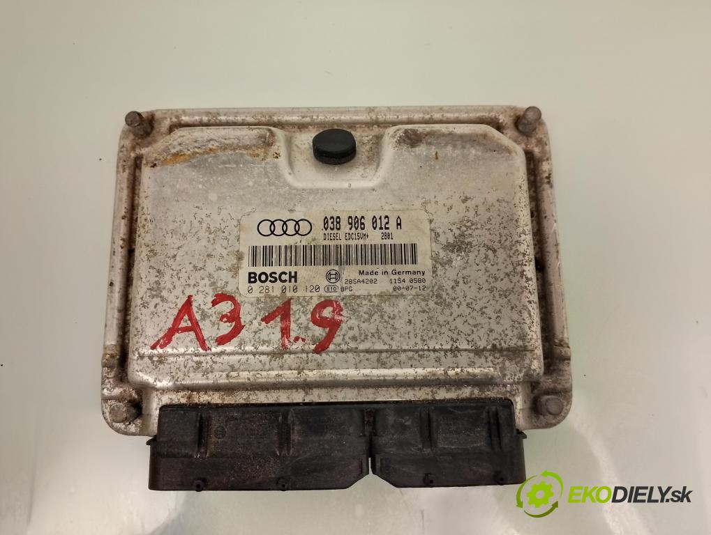 AUDI A3 (8L1) HB 1999 81,00 1.9 TDI 110 - AHF 1896,00 Riadiaca jednotka Motor 038906012A ; 0281010120