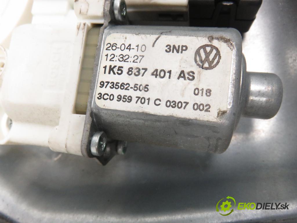 VW JETTA VI (162, 163) SEDAN 2011 77,00 1.6 TDI - CAYC 1598,00 mechanismus oken 1K5837461B ; 1K5837401AS ; 3C0959793A