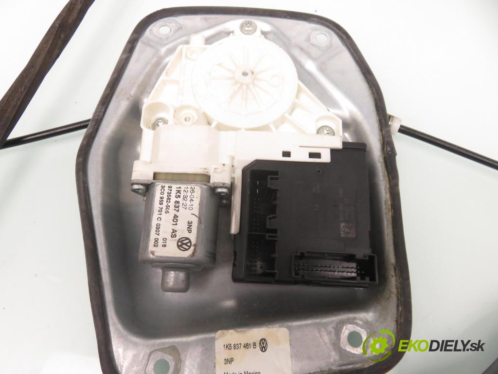 VW JETTA VI (162, 163) SEDAN 2011 77,00 1.6 TDI - CAYC 1598,00 mechanismus oken 1K5837461B ; 1K5837401AS ; 3C0959793A