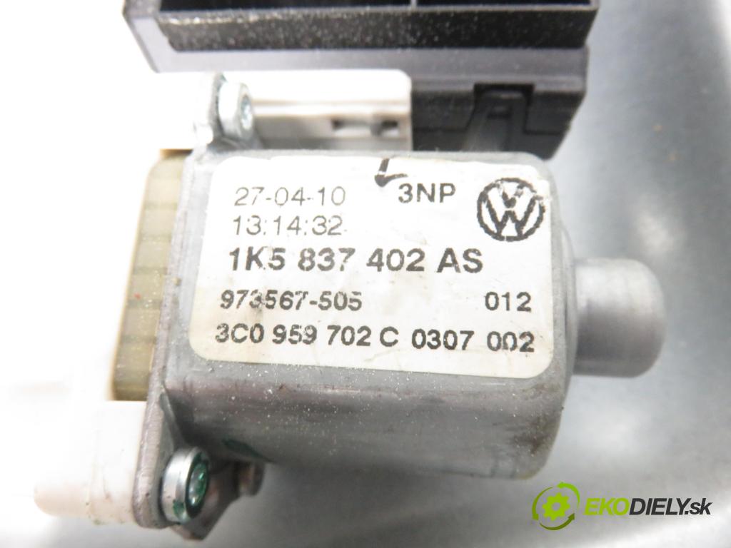 VW JETTA VI (162, 163) SEDAN 2011 77,00 1.6 TDI - CAYC 1598,00 mechanismus oken PPE 1K5837462B ; 1K5837402AS ; 3C0959792A