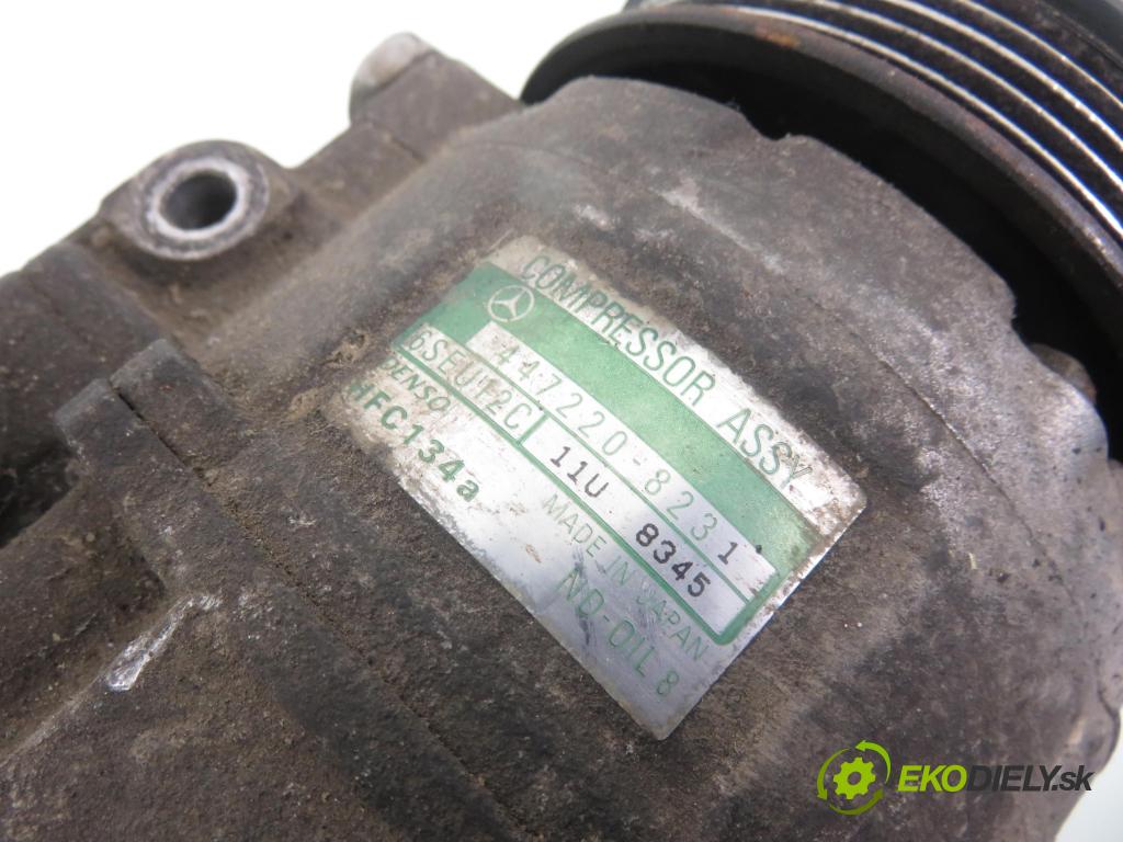 MERCEDES-BENZ KLASA A (W168) HB 2000 60,00 1.4 A 140 82 - M 166.940 1397,00 KOMPRESOR: klimatizace 4472208231 ; A0002305911 ; 4473009000 (Kompresory)