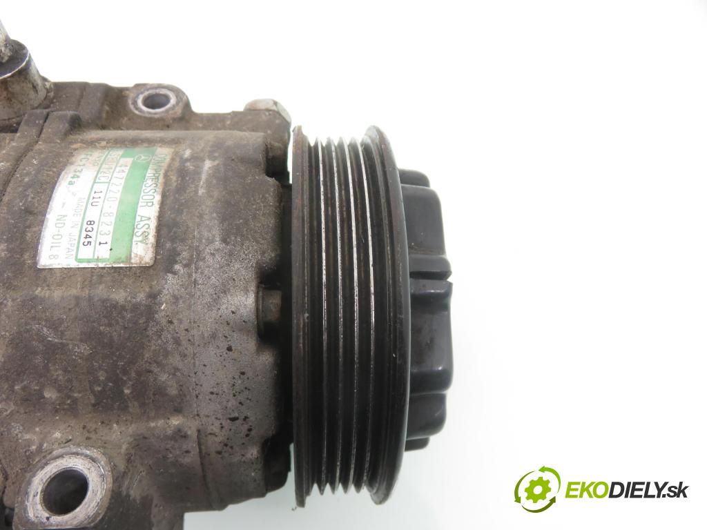 MERCEDES-BENZ KLASA A (W168) HB 2000 60,00 1.4 A 140 82 - M 166.940 1397,00 KOMPRESOR: klimatizace 4472208231 ; A0002305911 ; 4473009000 (Kompresory)