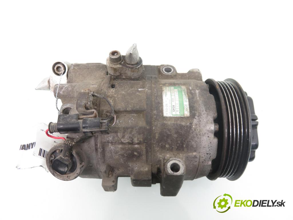 MERCEDES-BENZ KLASA A (W168) HB 2000 60,00 1.4 A 140 82 - M 166.940 1397,00 KOMPRESOR: klimatizace 4472208231 ; A0002305911 ; 4473009000 (Kompresory)