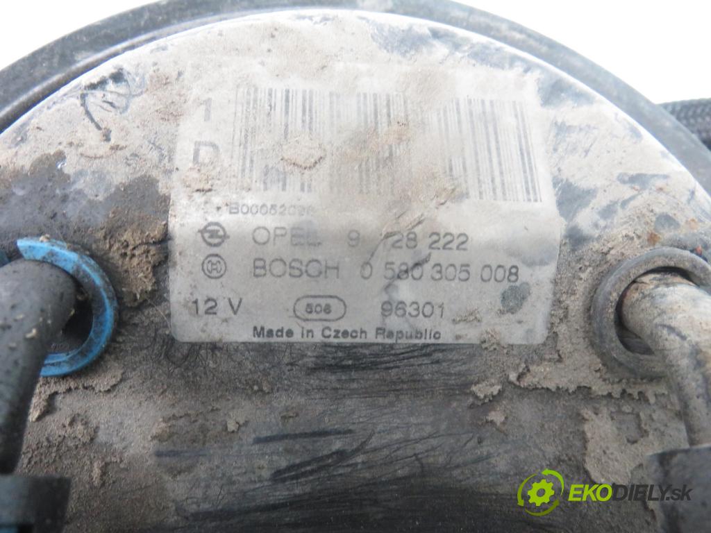 OPEL ASTRA G liftback (T98) HB 1998 74,00 1.6 16V - X 16 XEL 1598,00 pumpa paliva 0580305008 ; 9128222