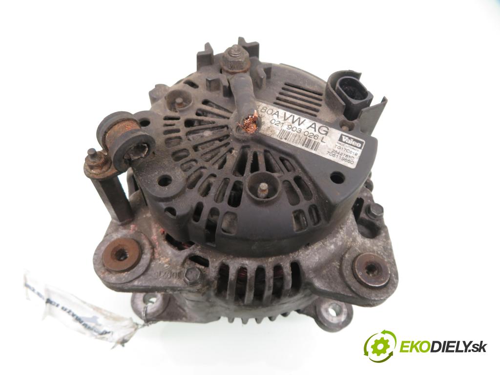 AUDI A3 (8P1) HB 2006 103,00 2.0 TDI PD 16V 140 1968,00 Alternátor 021903026L (Alternátory)