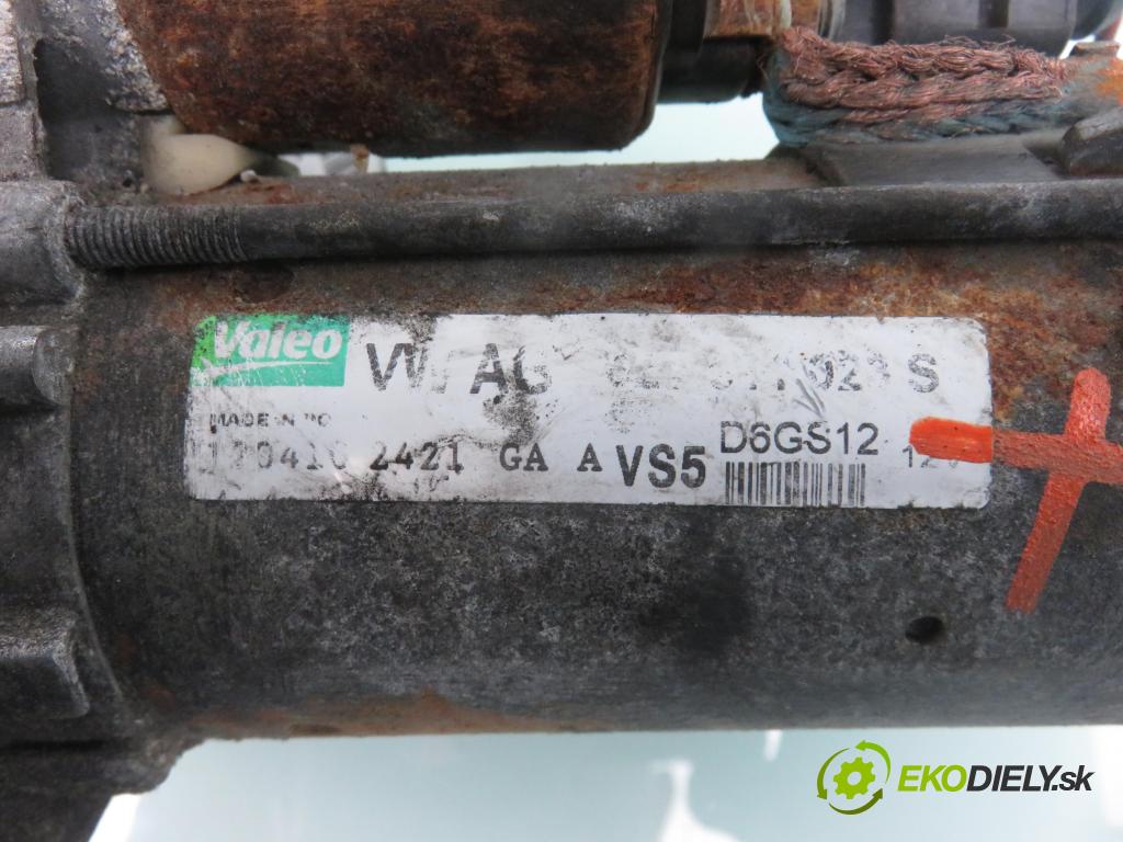 SEAT IBIZA IV (6J5, 6P1) HB 2009 63,00 1.4 16V 86 - BXW 1390,00 startér D6GS12 (Startér)