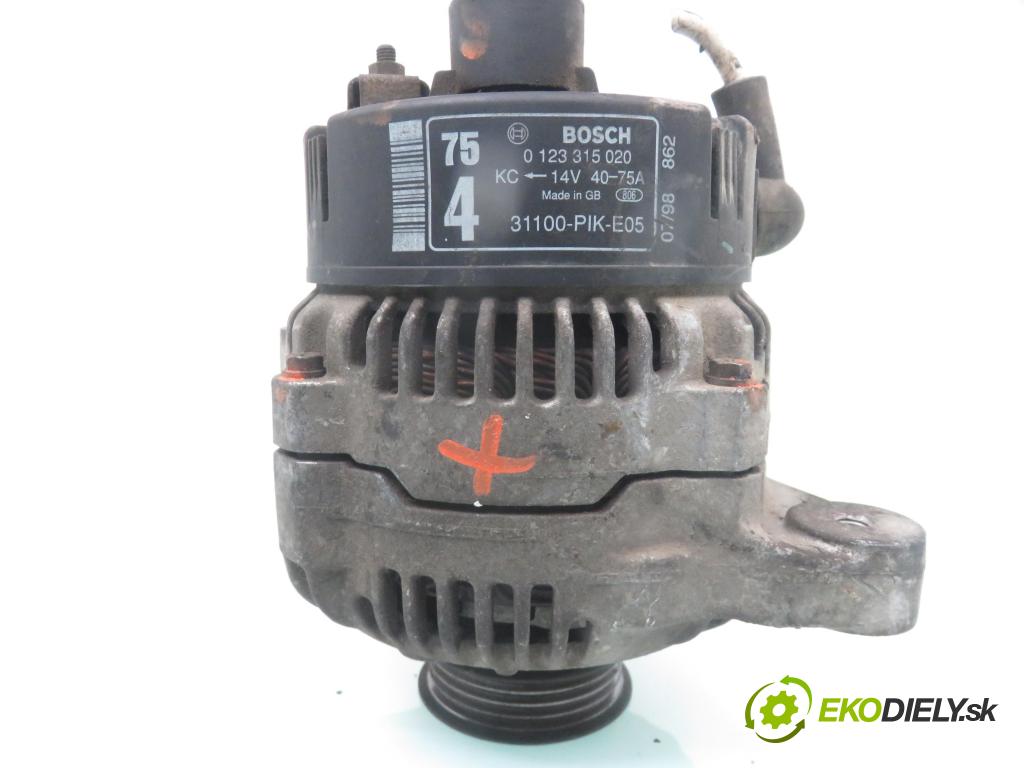 HONDA CIVIC VI Aerodeck (MB, MC) HB 1997 66,00 1.4 16V (MB8) - D14A8 1396,00 Alternátor 0123315020 ; 31100PIKEO5 (Alternátor)