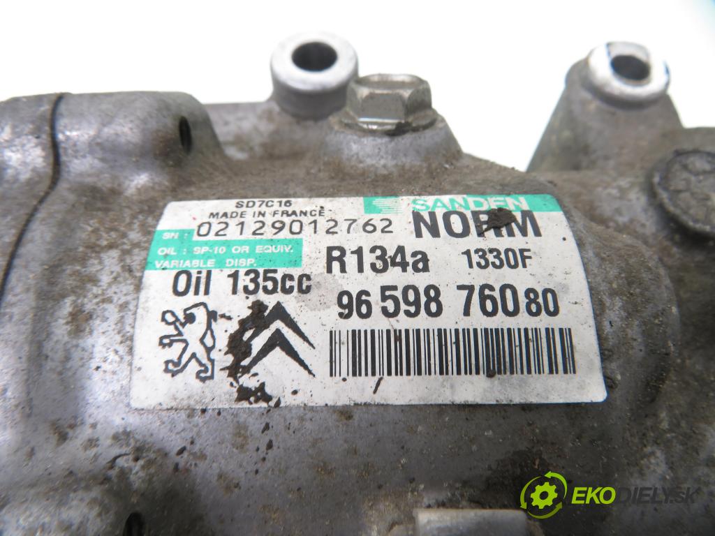 CITROEN C4 Picasso I (UD_) MINIVAN 2008 100,00 2.0 HDi 138 - RHJ (DW10BTED4) 1997,00 KOMPRESOR: klimatizace 9659876080 (Kompresory)