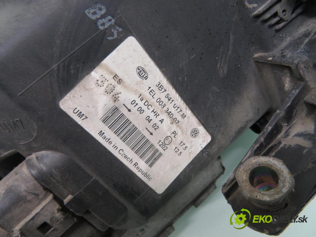 VW PASSAT B5.5 Variant (3B6) KOMBI 2001 96,00 1.9 TDI PD 130 - AVF 1896,00 Svetlo LP 3B7941017M ; 1EL00834007 ; 5DV00776061