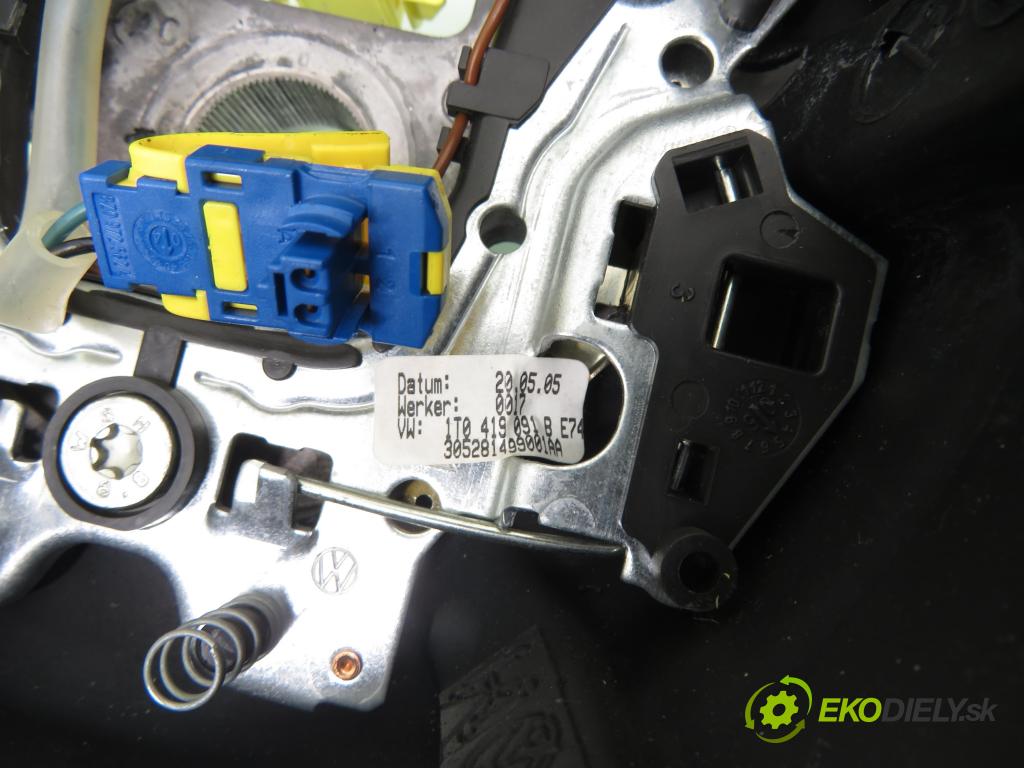 VW TOURAN (1T1, 1T2) MINIVAN 2003 77,00 1.9 TDI - BLS 1896,00 Volant 1T0419091B ; 1T0880201A (Volanty)