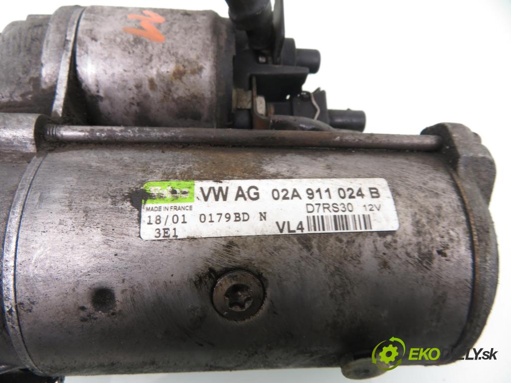 SKODA FABIA I Combi (6Y5) KOMBI 2001 74,00 1.9 TDI - ATD 1896,00 Štartér 02A911024B ; D7RS30 (Štartéry)
