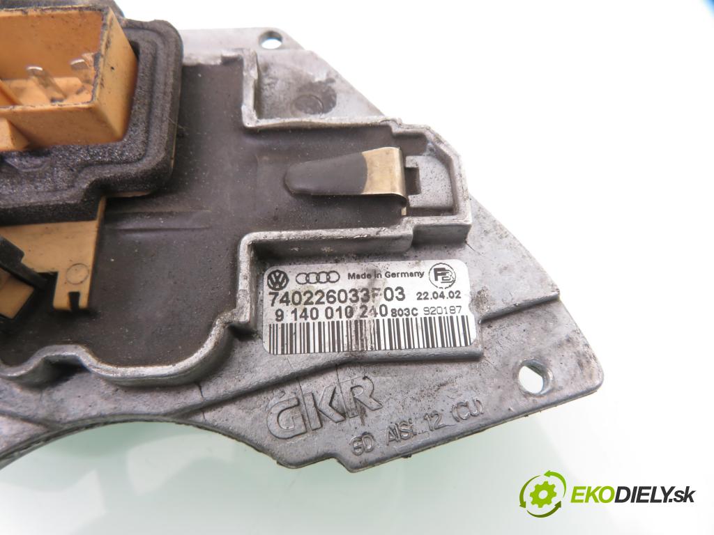 VW PASSAT B5.5 Variant (3B6) KOMBI 2001 96,00 1.9 TDI PD 130 - AVF 1896,00 rezistor / reostat kúrenia 740226033F03 ; 9140010240