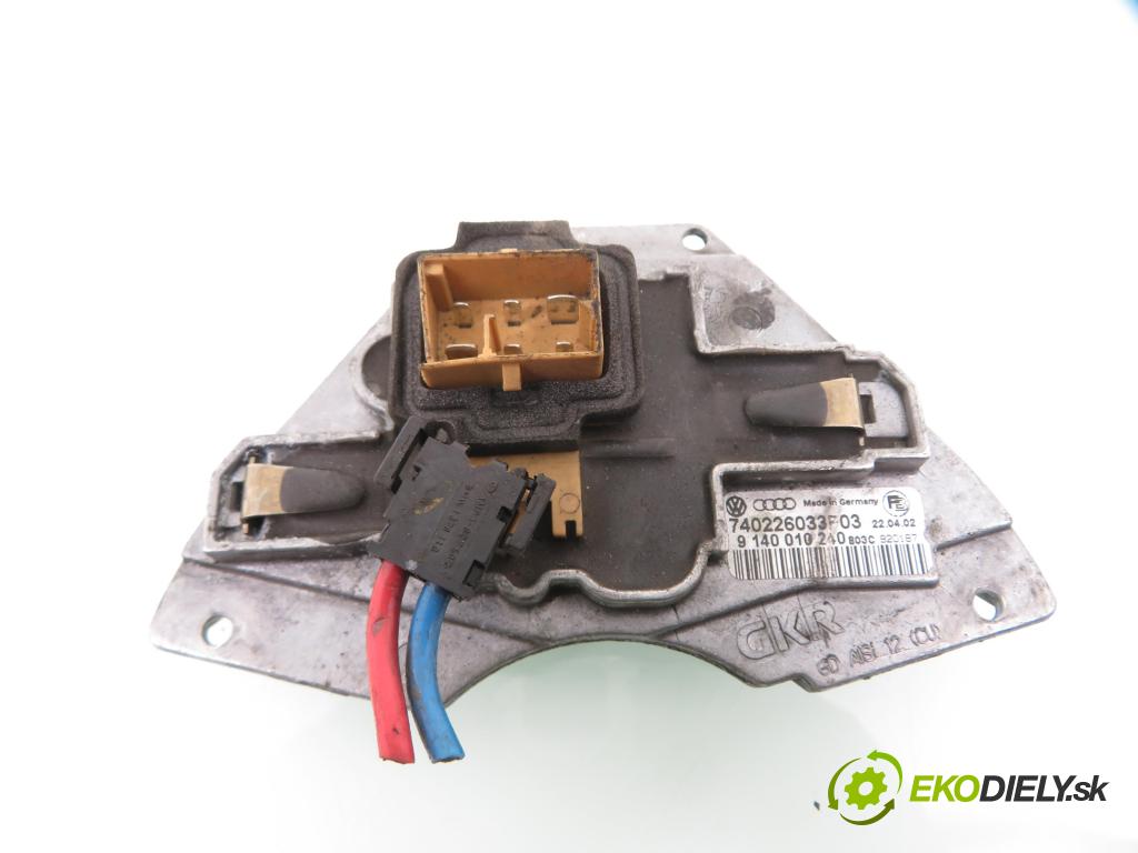 VW PASSAT B5.5 Variant (3B6) KOMBI 2001 96,00 1.9 TDI PD 130 - AVF 1896,00 rezistor / reostat kúrenia 740226033F03 ; 9140010240