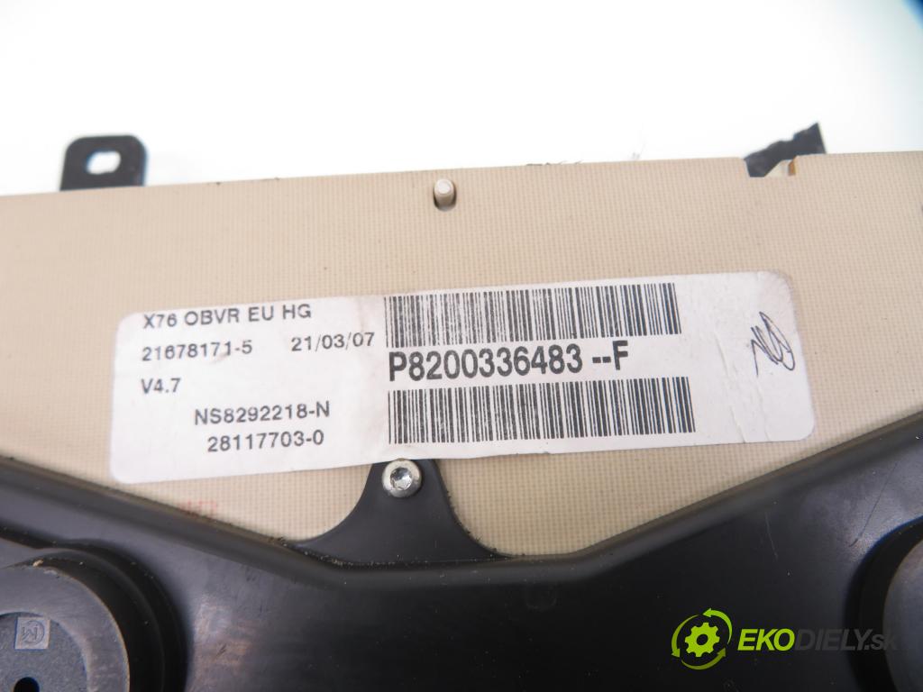 RENAULT KANGOO (KC0/1_) KOMBIVAN 2007 62,00 1.5 dCi - K9K 718 1461,00 Prístrojovka elektrický P8200336483F