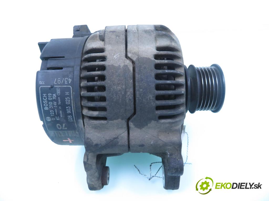 VW POLO (6N1) HB 1998 55,00 75 1.6 - AEA 1598,00 Alternátor 028903025H ; 0123310019 (Alternátor)