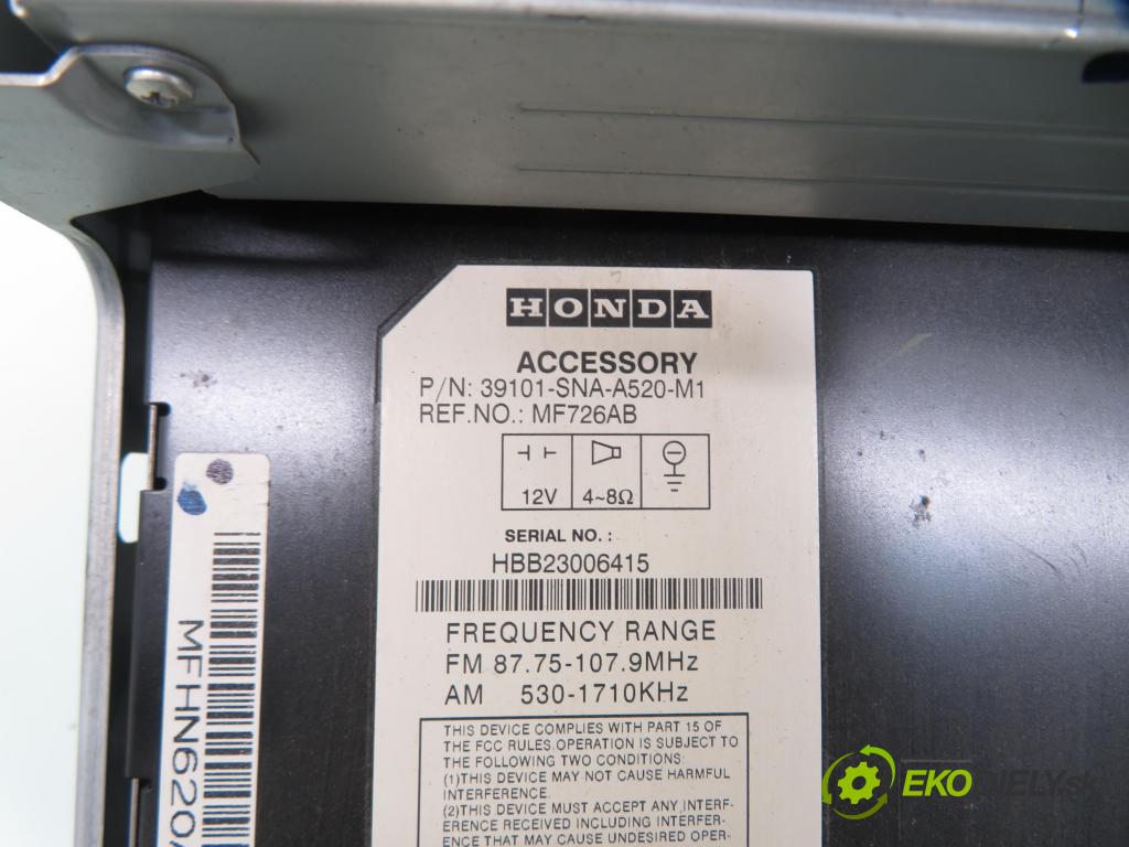 HONDA CIVIC VIII (FN, FK) SEDAN 2007 103,00 1.8 (FN1, FK2) - R18A2 1799,00 RADIO CD 39101SNAA520M1