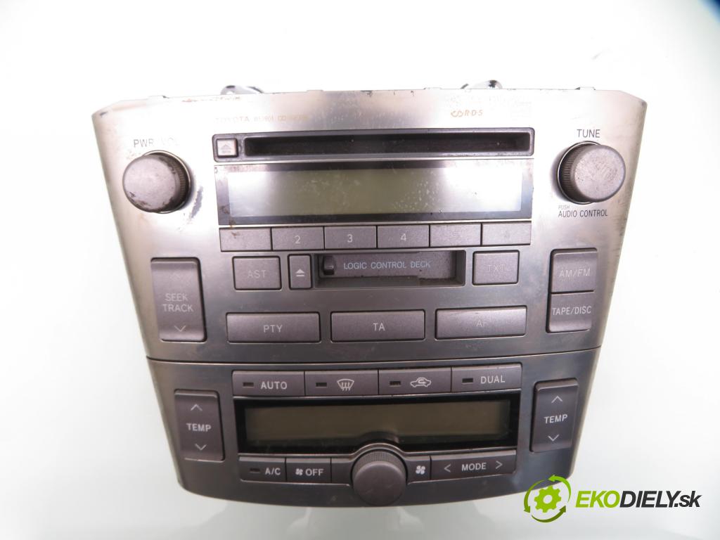 TOYOTA AVENSIS Kombi (_T25_) KOMBI 2003 85,00 2.0 D-4D 116 - 1CD-FTV 1995,00 RADIO CD 8612005080 ; 5590205050F