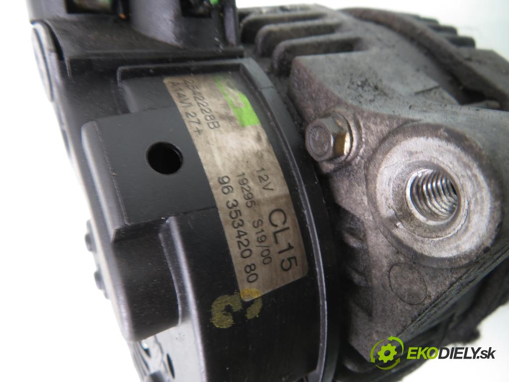 PEUGEOT 206 liftback (2A/C) HB 2000 66,00 2.0 HDI 90 - RHY 1997,00 Alternátor 9635342080 (Alternátory)