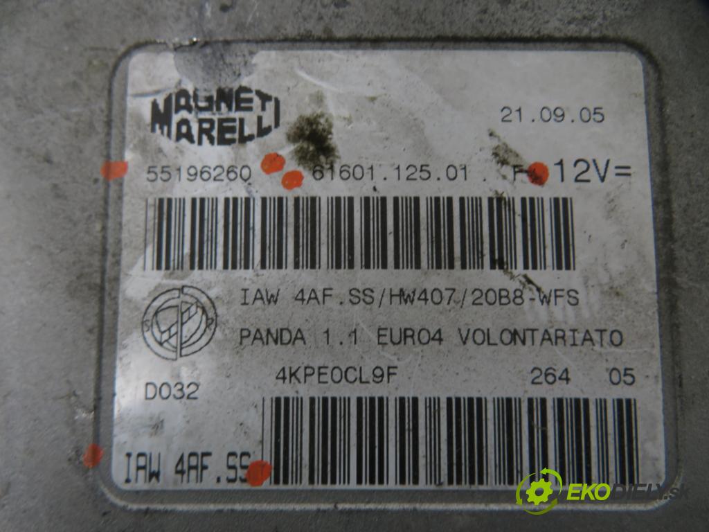 FIAT PANDA (169_) HB 2005 40,00 1.1 54 - 187 A1.000 1108,00 Riadiaca jednotka Motor 55196260 ; IAW4AFSS ; 6160112501