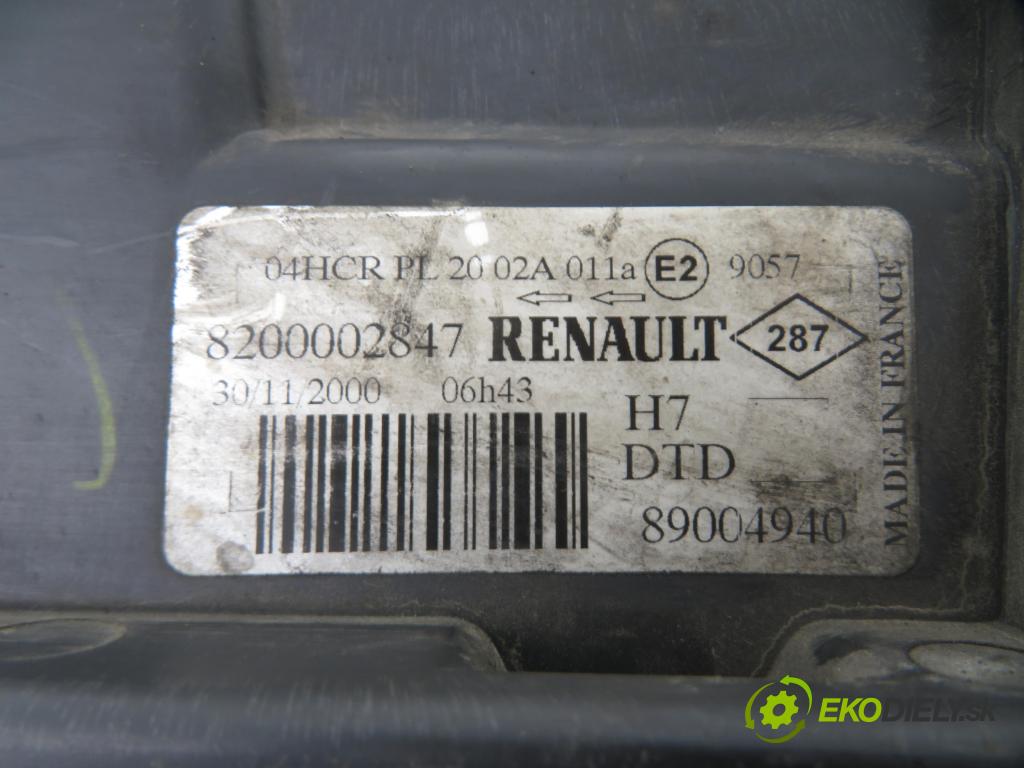 RENAULT LAGUNA II Grandtour (KG0/1_) KOMBI 2001 79,00 1.6 16V (KG0A, KG0L) - K4M 710 1598,00 Svetlo PP 8200002847 ; 89003522 ; 89004940