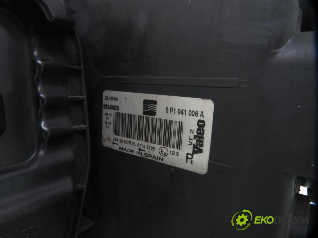 SEAT ALTEA (5P1) MINIVAN 2004 75,00 1.6 102 1595,00 Svetlo PP 5P1941006A ; 89309820