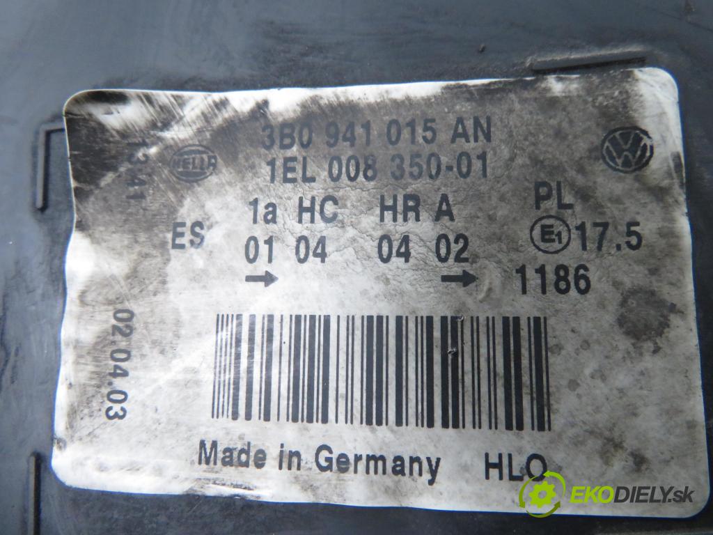 VW PASSAT B5.5 Variant (3B6) KOMBI 2001 96,00 1.9 TDI PD 130 - AVF 1896,00 Svetlo LP 3B0941015AN ; 1EL 00835001