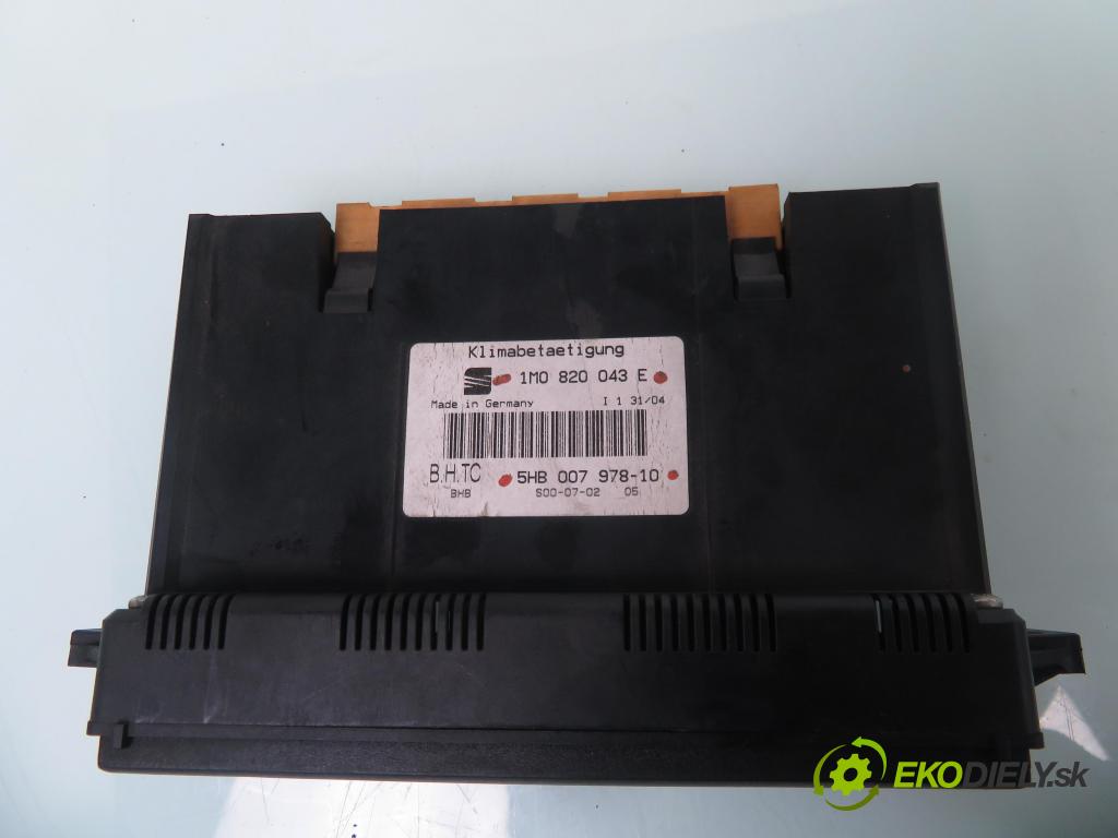 SEAT LEON (1M1) HB 2003 81,00 1.9 TDI 110 - ASV 1896,00 Panel kúrenia KLIMATRONIK 1M0820043E ; 5HB00797810