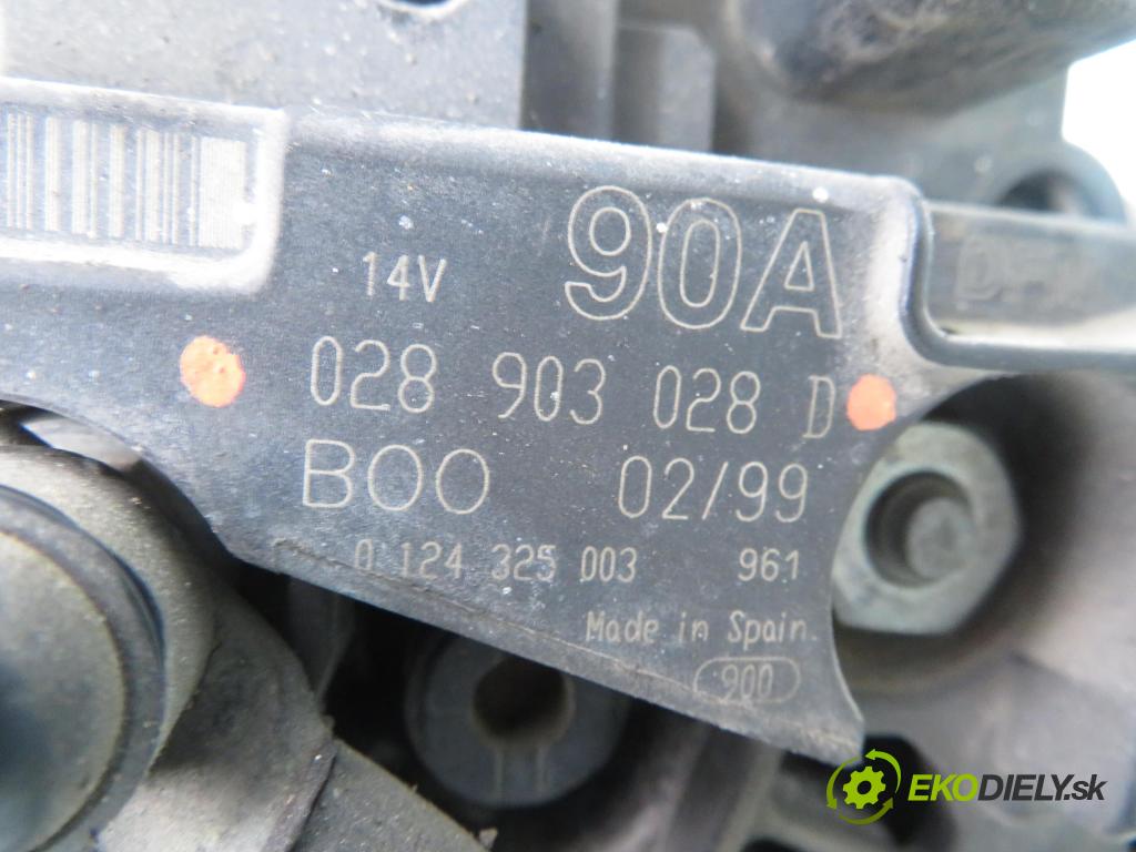 VW BORA (1J2) SEDAN 2001 85,00 2 - AZJ 1984,00 Alternátor 028903028D (Alternátory)