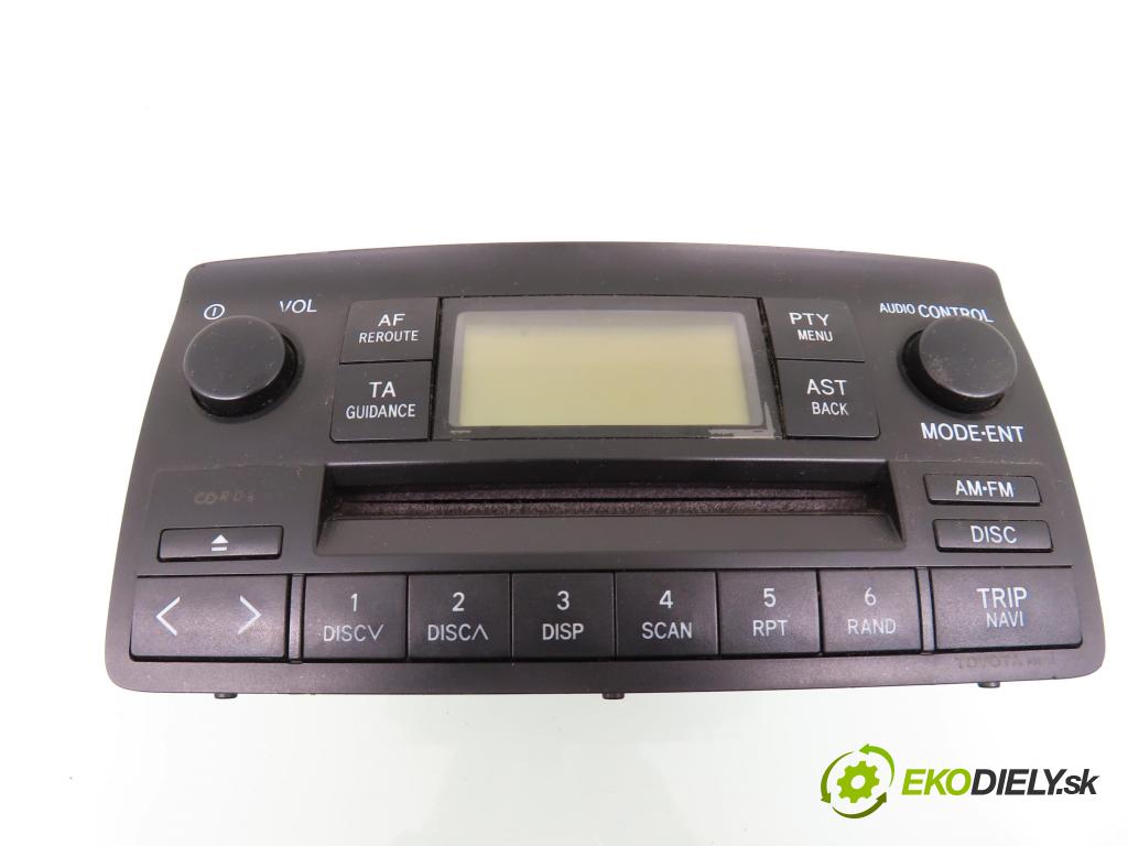 TOYOTA COROLLA (_E12_) SEDAN 2003 71,00 1.4 VVT-i 97 (ZZE120) - 4ZZ-FE 1398,00 RADIO CD 8612002260
