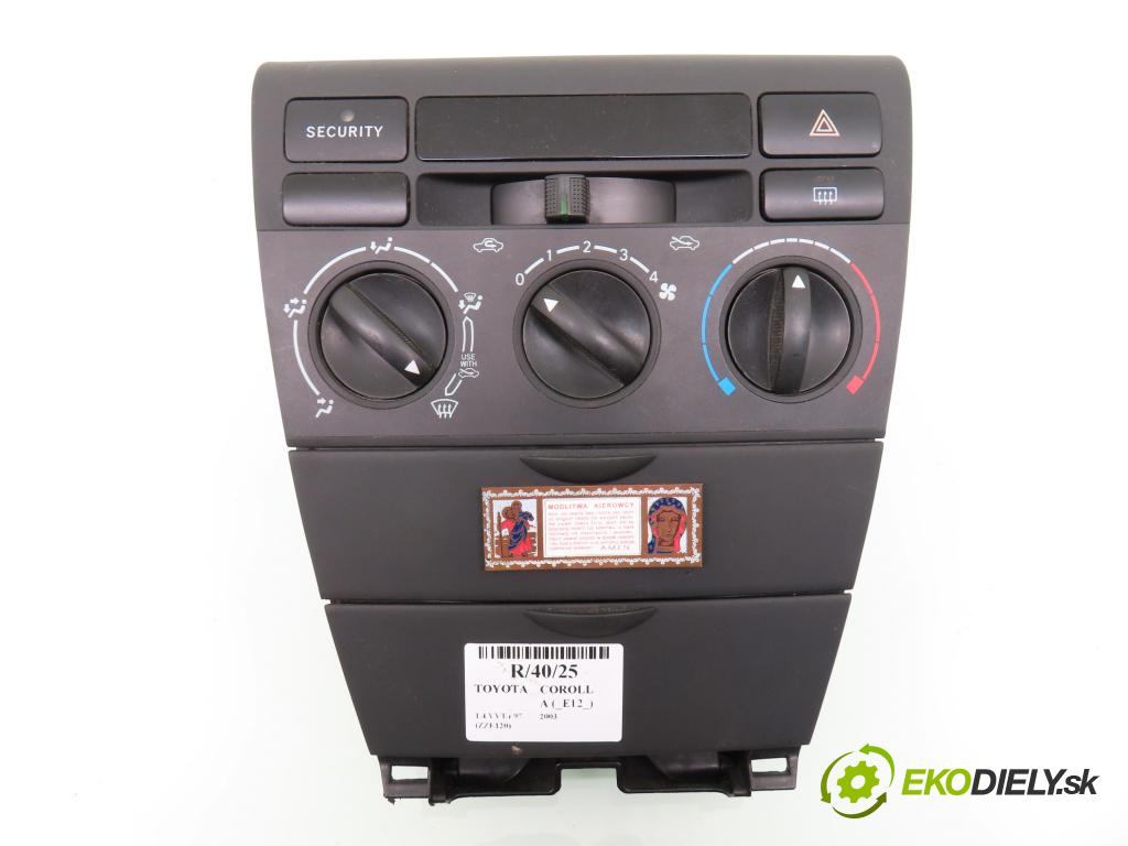 TOYOTA COROLLA (_E12_) SEDAN 2003 71,00 1.4 VVT-i 97 (ZZE120) - 4ZZ-FE 1398,00 Panel kúrenia 5553302050