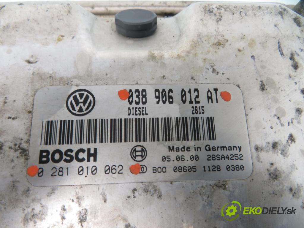 SEAT LEON (1M1) HB 2004 81,00 1.9 TDI - AHF 1896,00 Riadiaca jednotka Motor 038906012AT ; 0281010062
