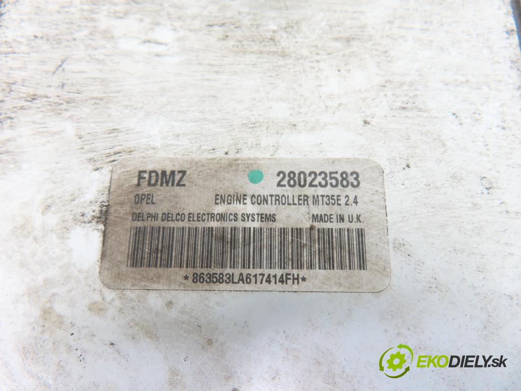 OPEL ZAFIRA B (A05) MINIVAN 2006 69,00 1.6 CNG - Z 16 YNG 1598,00 Riadiaca jednotka Motor 28023583