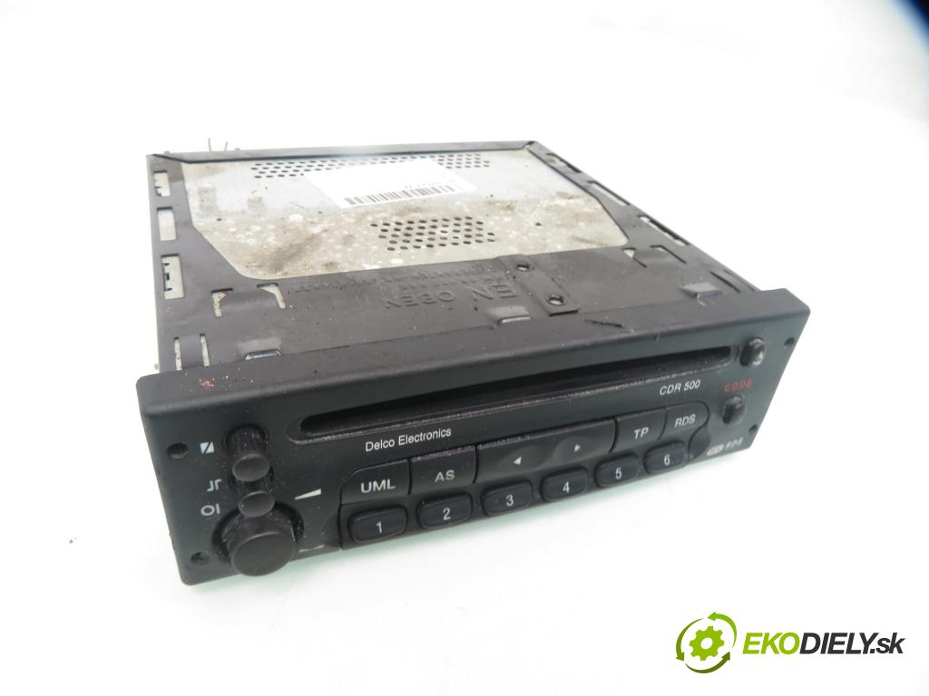 OPEL ASTRA G liftback (T98) HB 2000 74,00 1.6 16V - X 16 XEL 1598,00 RADIO CD 90566821 ; CDR500