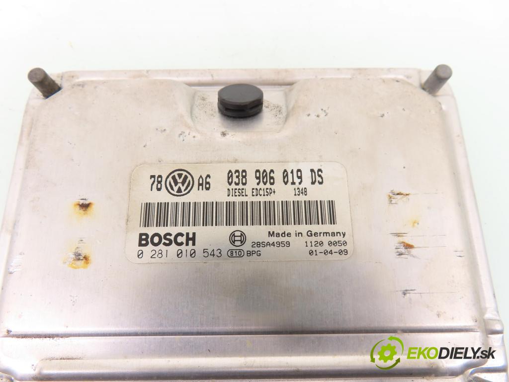 VW PASSAT B5.5 Variant (3B6) KOMBI 2001 96,00 1.9 TDI PD 130 - AVF 1896,00 Riadiaca jednotka Motor 038906019DS ; 0281010543