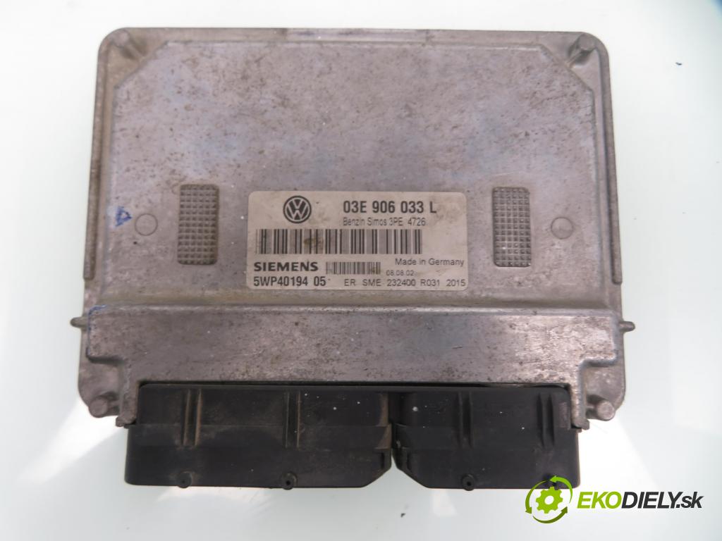 VW POLO (9N_) HB 2002 47,00 1.2 12V 64 - AZQ 1198,00 spínačka / imobilizéra IMMO / řídící jednotka 03E906033L ; 4B0905851 ; 110080124023A
