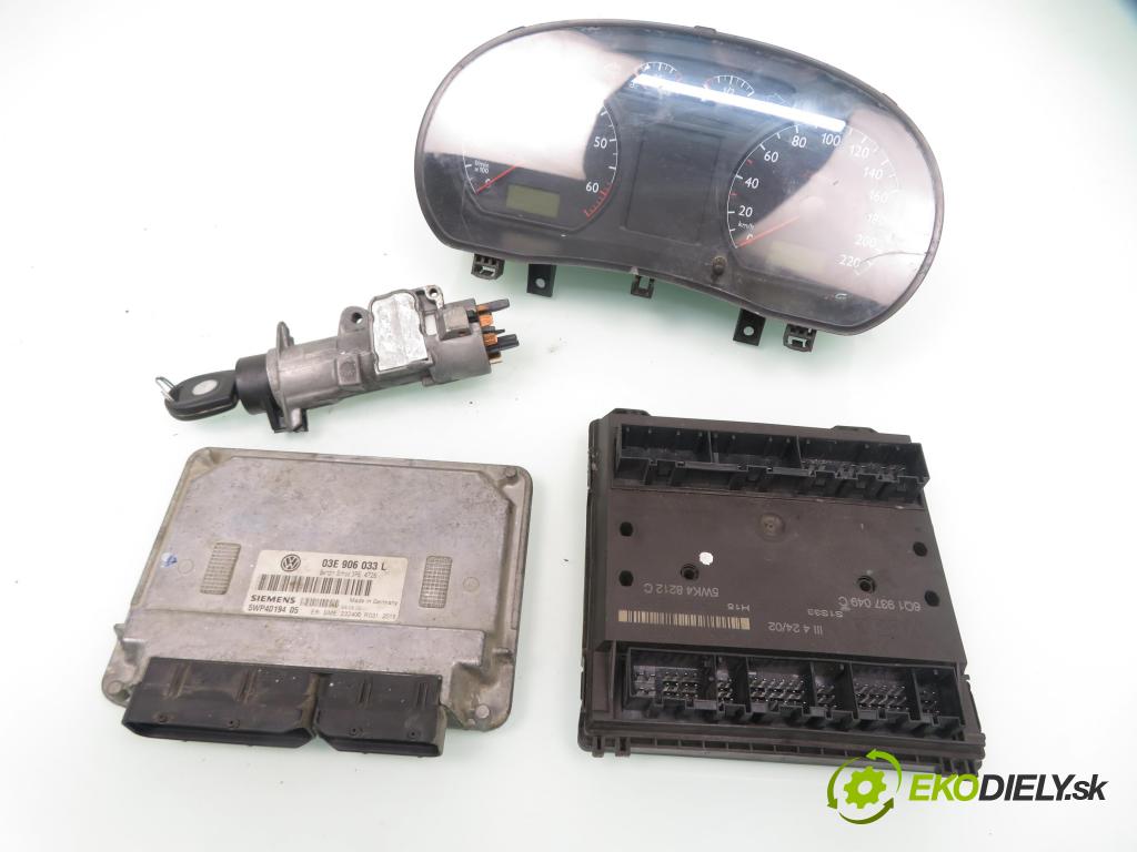 VW POLO (9N_) HB 2002 47,00 1.2 12V 64 - AZQ 1198,00 spínačka / imobilizéra IMMO / řídící jednotka 03E906033L ; 4B0905851 ; 110080124023A