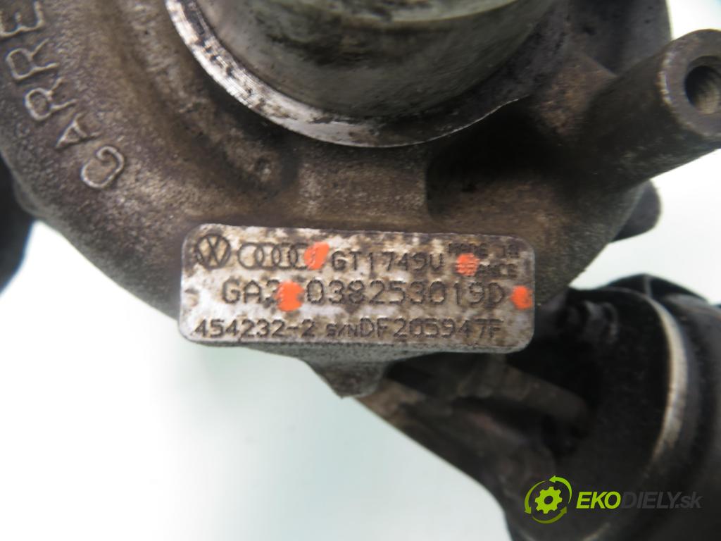 SEAT LEON (1M1) HB 2003 81,00 1.9 TDI 110 - ASV 1896,00 RYCHLONABÍJEČKA: 038253019D ; GT1749V (Turbodúchadla (kompletní))