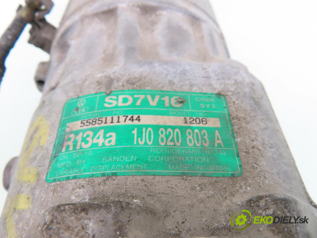 FORD GALAXY (WGR) MINIVAN 2004 85,00 1.9 TDI PD 115 - AUY 1896,00 KOMPRESOR: klimatizácie 1J0820803A (Kompresory klimatizácie)