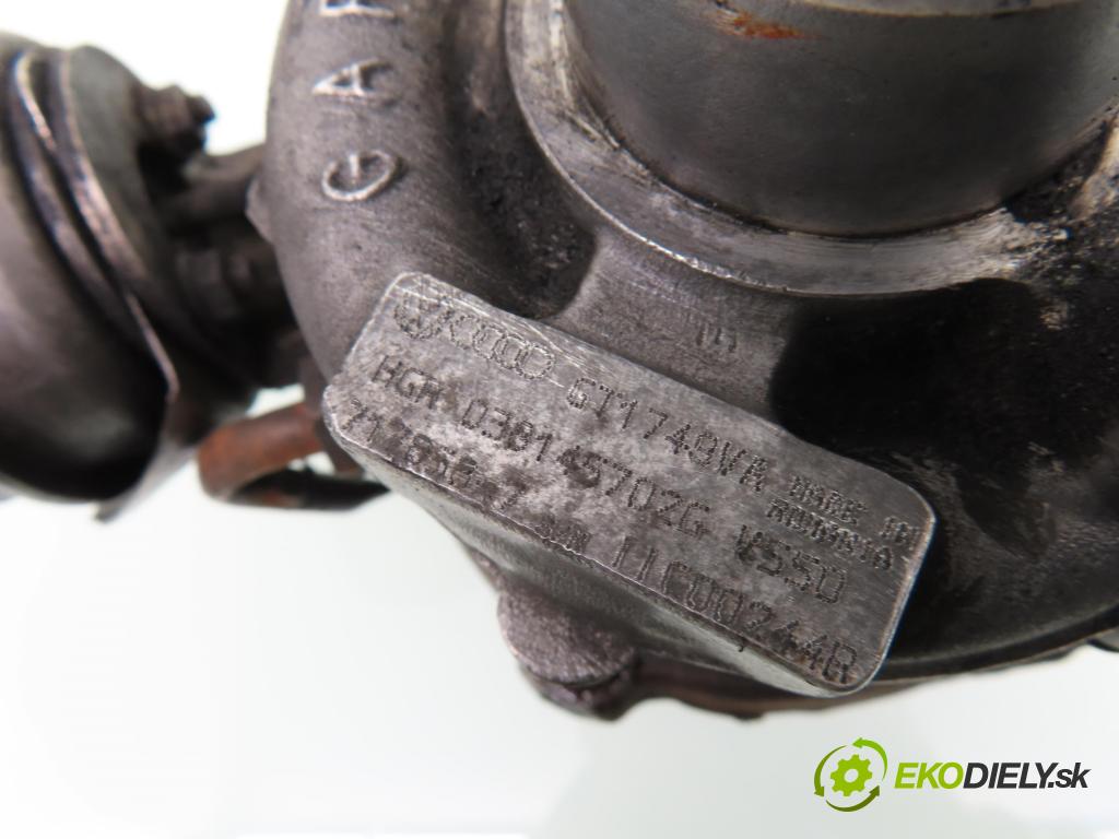 VW PASSAT B5.5 Variant (3B6) KOMBI 2001 96,00 1.9 TDI PD 130 - AVF 1896,00 RYCHLONABÍJEČKA: 038145702G ; GT1749V  (Turbodúchadla (kompletní))